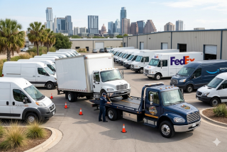 Commercial fleet towing service for Austin TX businesses
