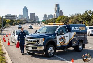 Emergency fuel delivery to stranded vehicle in Austin TX