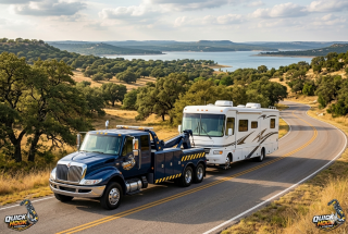 RV motorhome towing service in Austin TX